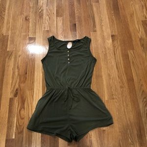Green Tank Short romper